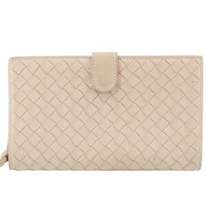 Bottega Veneta intrecciato wallet purse in lamb skin leather